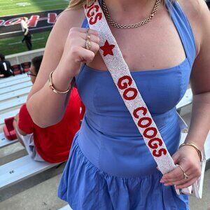 Go Coogs University of Houston Beaded Purse Strap | Houston Purse Strap